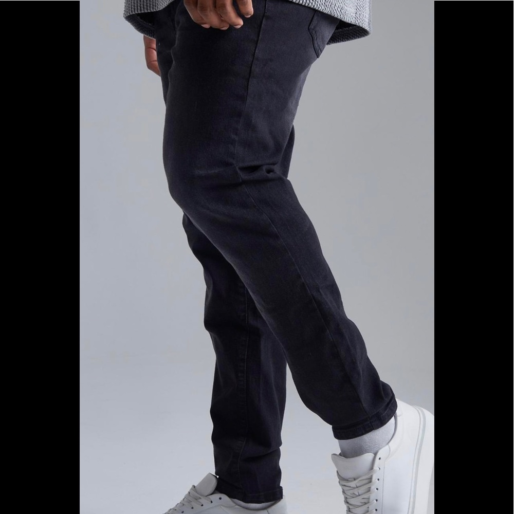 Men Plus Skinny Stretch Jean W/ Poly